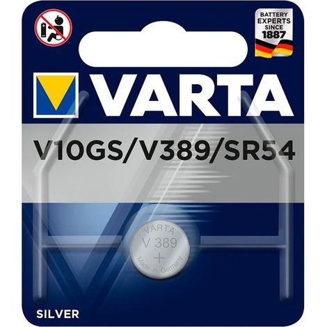 Micro pila de botón Varta silver sr1130w - sr54 - v389 / v10gs 1.55v blíster 1 unid ø11.6x3.1mm
