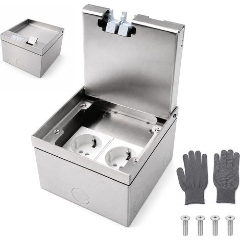 Prise Sol Inox Étanche, CA 250V 16A Prise Sol Encastrable (1/5)