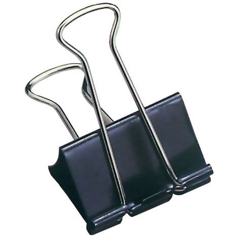 MOLLA FERMACARTE 'DOUBLE CLIP' mm 32 - pezzi 6 24 BL