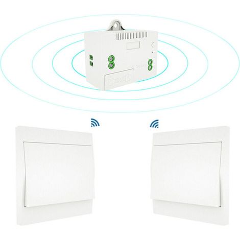 110–230 V Funkschalter- und Empfänger-Set, ferngesteuertes Licht mit batteriebetriebenem Schalter (1/5)