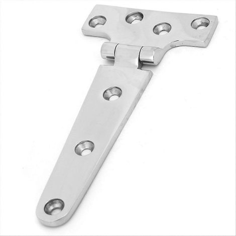 Charnière de porte en T, charnière à paumelle, charnière en acier inoxydable épais, pièces de porte et de portail, charnière 151 x 75 x 4,5 mm (1/5)