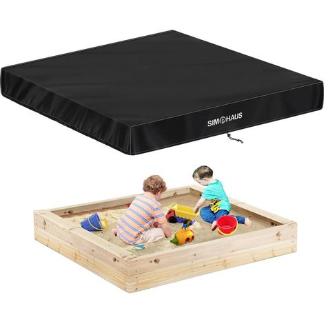 Bâche Bac à Sable Imperméable 200x200x20cm,Couverture de Bac à Sable,Housse Bac à Sable avec Bande Elastique,Bache pour Bac a Sable Enfant,Piscine de Jardin,Anti-déchirure 420D Tissu Oxford (1/5)