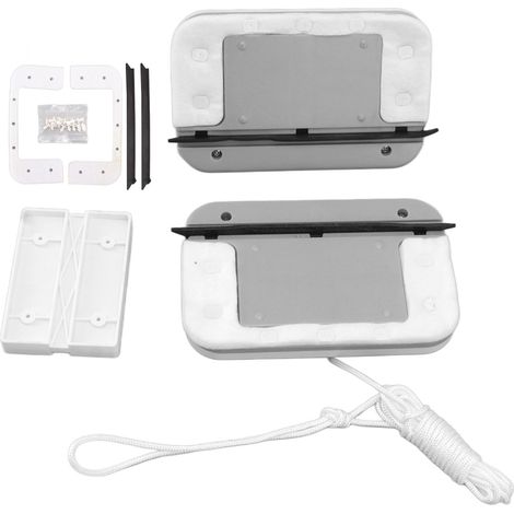 Lave-vitres magnétique double face pour nettoyage de fenêtres, poignée confortable, usage domestique et grande hauteur (1/5)