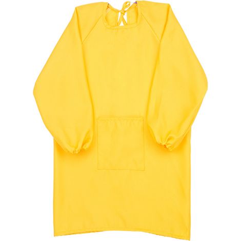 Tablier de cuisine manches longues taille L jaune usage cuisine (1/5)