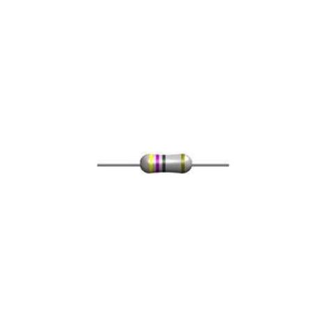4R7  1/2W  Resistencia Carbon 4,7 Ohm 1/2W 5%