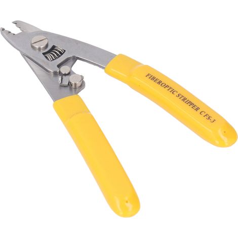 Glasfaser-Abisolierwerkzeug, 3-Port Edelstahl-Kabelabisolierwerkzeug CFS-3. (1/5)