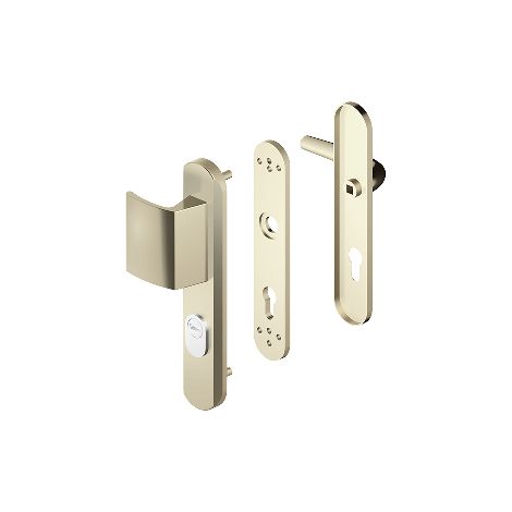 Blindomax – Serrure multipoint en applique – Entraxe 195mm – Protection anti-vandalisme – Pour cylindre européen – Dépassement 6 à 13mm