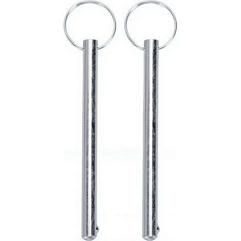 Goupilles de pile de poids en acier inoxydable, 2 pièces, broches de sélection de remplacement pour équipement de musculation, Machine 3,54 pouces (1/5)