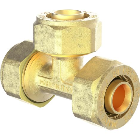 MS T-Stück, blank, 16 mm, Klemmfitting für MSVR (1/3)