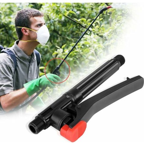 Poignée de pulvérisateur à dos Commutateur de pulvérisation verrouillable automatique Tuyau de jardin Pistolet Accessoires jardin Désherbage Lutte contre les nuisibles Agriculture Arrosage Arrosage (1/5)