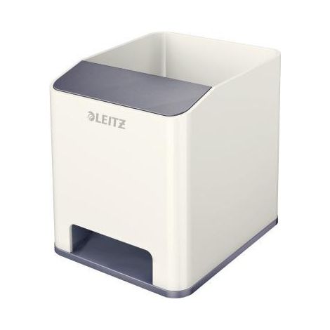 Stifteköcher WOW Duo Colour 9 x 10 x 10,1 cm (B x H x T) Polystyrol grau/weiß (1/3)
