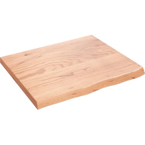Maison Exclusive - Piano Tavolo Marrone Chiaro 60x50x2cm Rovere Massello Trattato