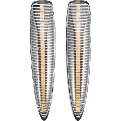 Dynamische LED-Seitenmarkierungsleuchten mit sequenziellen Blinkern für Lexus LX450d LX570, Teilenummer F 81730-50100, transparent, JXLGV (1/5)