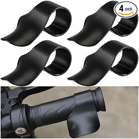 4 supports d'accélérateur noirs pour moto - Repose-poignet d'assistance à l'accélération, poignée de guidon, aide au régulateur de vitesse pour motos, scooters et vélos électriques (1/5)