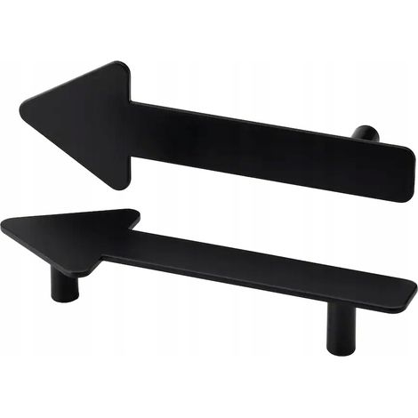 IKEA JARNSPARV MÖBELGRIFFE SCHWARZER PFEIL 2 STÜCK (1/5)