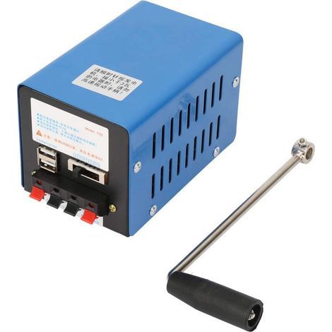 High Power 20W Portable Hand-Crank USB Generator, Charging Generator, Backup Generator, Manual Dynamotor, Outdoor Generators for Camping, Survival, and Mobile Power (1/5)