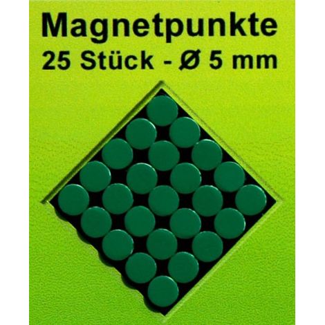 Segnalini/magneti monocolore per mappe. Verdi. 25 pezzi. (1/2)