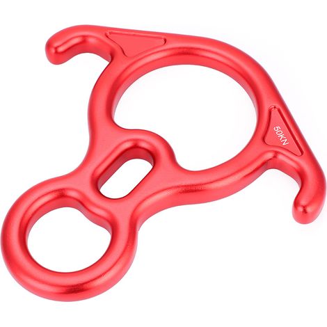 Anneau descendeur en corde figure 8 50KN pour escalade et sauvetage, équipement de rappel (1/5)