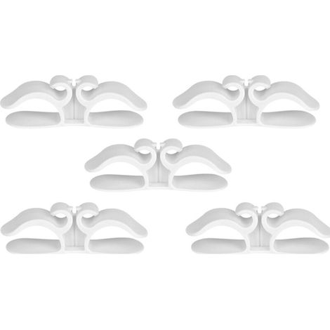 Organisateur de cordon de cuisine, 9,6 x 3 cm, petit enrouleur de cordon multifonctionnel pour appareils de cuisine, blanc, 5 pièces. (1/5)