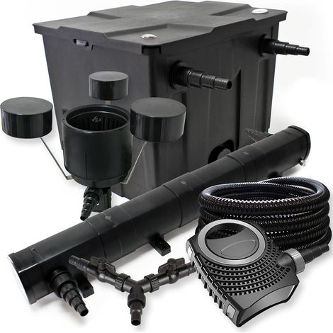 SunSun filtros para 12.000 l Estanque 72 W Clarificador neo8000 70 W Bomba 25 m tubo Skimmer csp250 (1/5)