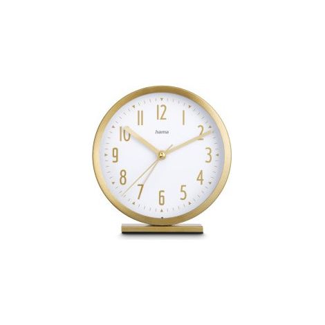Réveil "Skye", sans tic-tac, doré