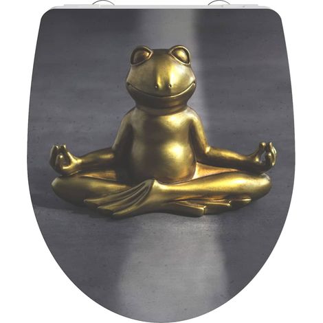 Siège de toilette Duroplast fermeture en douceur RELAXING FROG SCHÜTTE