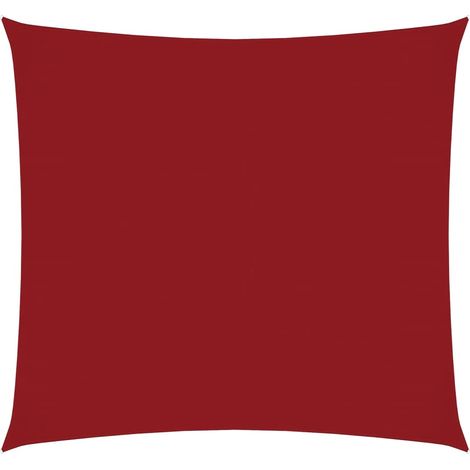 Maison Exclusive - Vela Parasole in Tela Oxford Quadrata 4x4 m Rossa