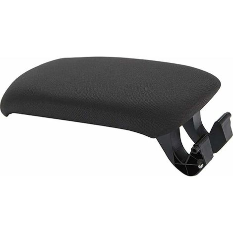 Funda de reposabrazos central con placa base, para A3 8P / A5 2003-2013, tela negra, OE: 8P0864245P (1/4)
