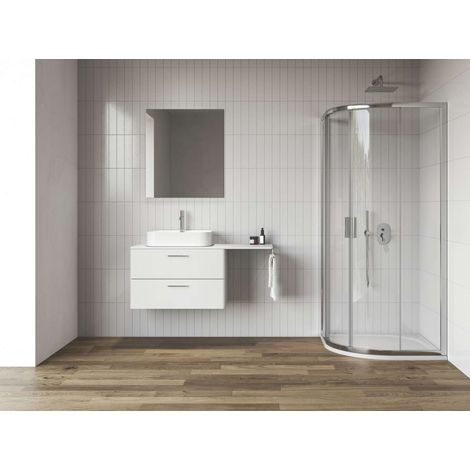 Ravak Blix II - Viertelkreis-Duschkabine NBLCP4, 80x80 cm, Chrom/Klarglas 3BM40C00Z1 (1/4)