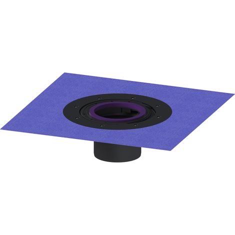 Prolongación KESSEL - H: 120 mm, con brida adhesiva, 48900