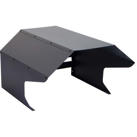 Garage pour robot tondeuse abri de protection 60x70 cm résistante aux intempéries en métal galvanisé gris foncé 040010378
