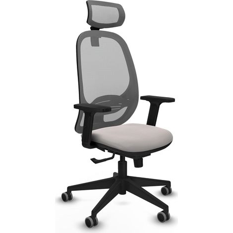Silla de oficina piqueras y crespo Cilanco gris piel sintética (1/2)