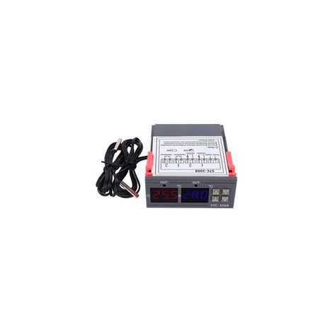 Termostato digital inteligente con sensor NTC dual: control preciso de la temperatura de 12 V, ajustable y fiable.