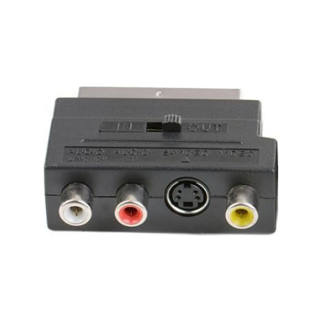 SCART AV to video audio/video converter, European standard 21-pin S connector to RCA for component video cable. (1/4)