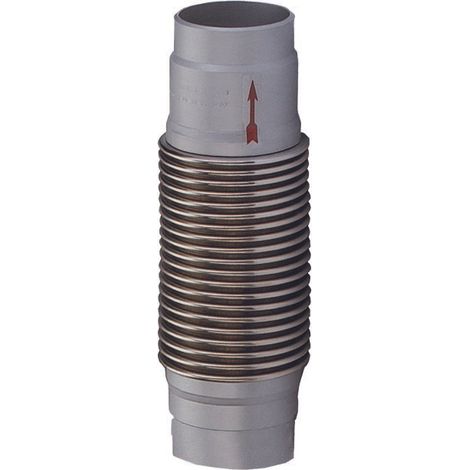 schwingungsdämpfendes gelenk für wasser-axialkompensator/ schwingungsdämpfendes gelenk dn40 pn16 t.110°c l.265mm anschweißen
