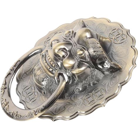 de porte vintage en forme de tête de lion anneau décoratif
