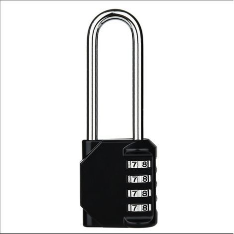 Heavy-duty combination padlock - Weatherproof padlock, resettable lock, 2.5-inch zinc alloy shackle with 4-digit code (1/5)