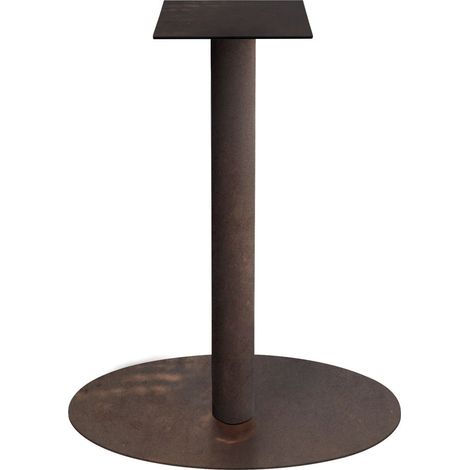 Base rotonda per tavolo Snack in metallo Bronzo H.105