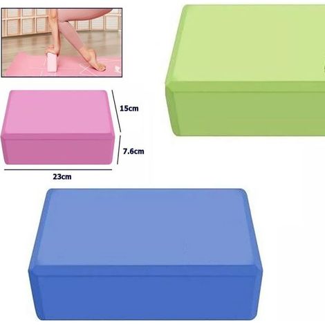 MATTONCINO YOGA SCHIUMA MATTONE BLOCCO PER ESERCIZIO EQUILIBRIO FITNESS PILATES