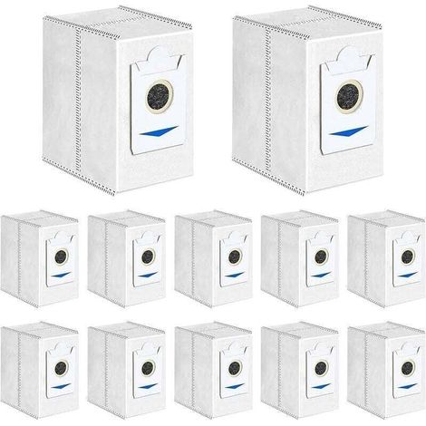 12 Sacs de rechange pour Ecovacs DEEBOT T30 Pro Omni, XU, T30 Omni Robot Aspirateur Accessoires, 3,4L Grande Capacité Sacs à Poussière de Remplace - KZQ (1/4)