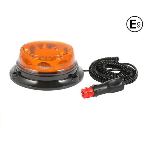 LED-Signalleuchte / Notleuchte / Rundumleuchte (Kuppel) mit Magnet