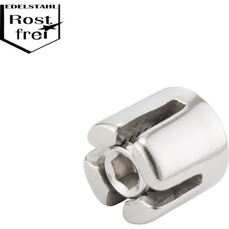 Conacord Kreuzklemme für Drahtseile Stahl V4A Ø 3 mm rostfrei (1/3)