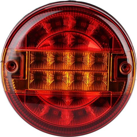 Fanale posteriore a LED rotondo da 5" per rimorchi, camion, autobus, veicoli speciali, indicatori di direzione dei freni compatibili universali