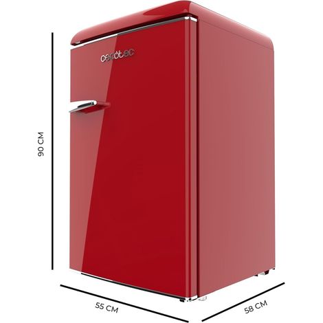 Cecotec Mini Nevera Retro 1 Puerta - 110 L Bolero CoolMarket TT Origin 110 Red E. Mini Frigorífico, ICEBOX, Luz Interior (1/3)