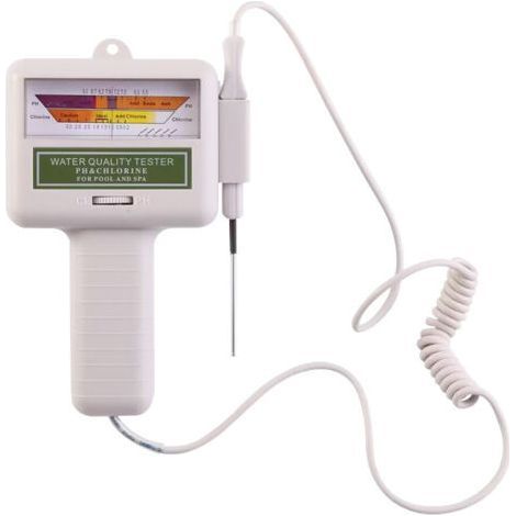 Automatischer Chlortester, pH-Meter, digitaler Wasseranalysator, speziell für Schwimmbäder, Whirlpools und Aquarien (1/5)
