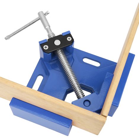 90-Grad-Winkelklemme mit T-Griff, Schraubstock und Schnellspannvorrichtung für die Holzbearbeitung (Blau) (1/5)