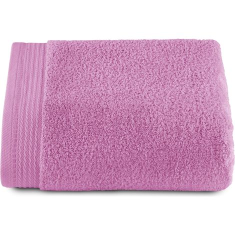 Grandes Serviettes de Bain - 1 Grande Serviette de Douche - 100 x 150 cm - 100% Coton - 600 grammes - Mauve (1/5)