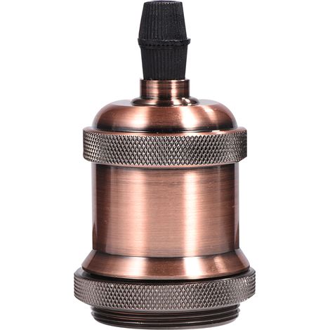Lot porte-ampoule vintage E27/E26 en cuivre bronze rouge, support de lampe rétro pour luminaire décoratif (1/5)