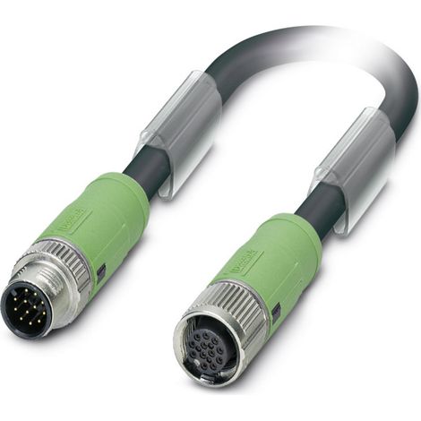 Phoenix Contact 1402551 Sensor-/Aktor-Steckverbinder, konfektioniert M12 Stecker, gerade, Buchse, ge
