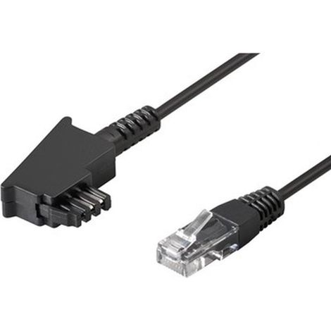 DSL-/VDSL-Routerkabel, Kupferleiter (CU), TAE-F-Stecker RJ45-Stecker (8P2C). Kabellänge 6 m (1/5)